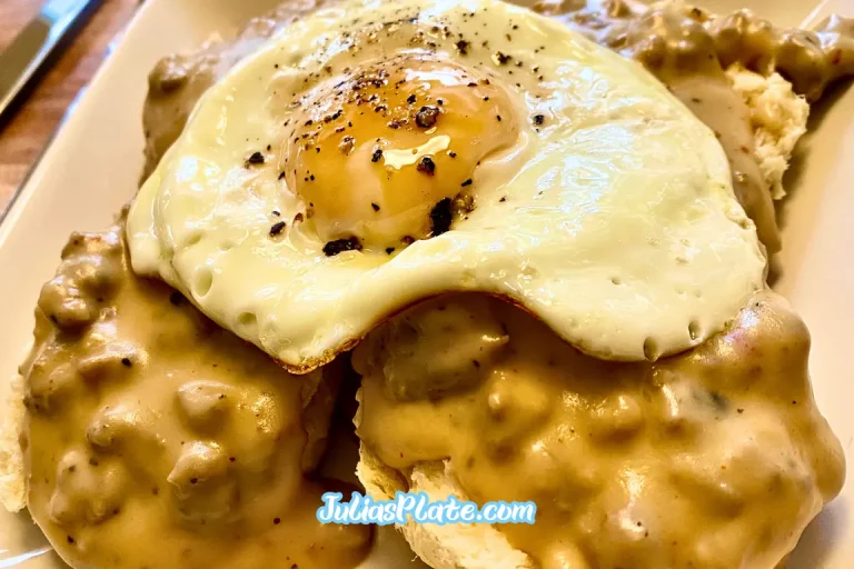 Turkey Sausage Biscuits and Gravy